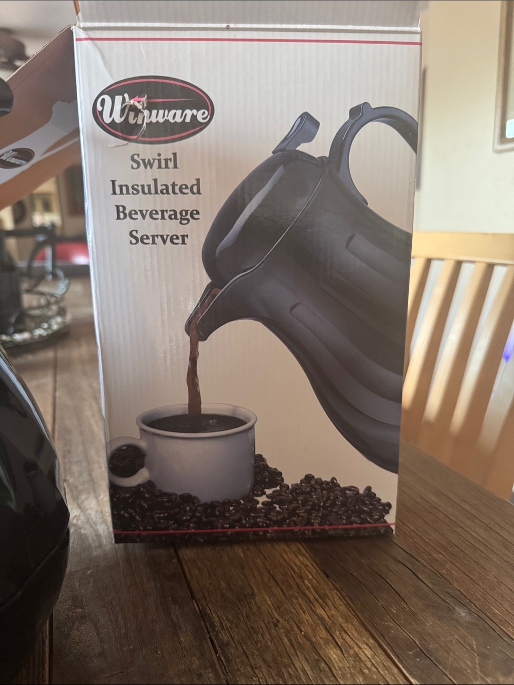 Black Ceramic Pitcher with Lid - Picture 3 of 7